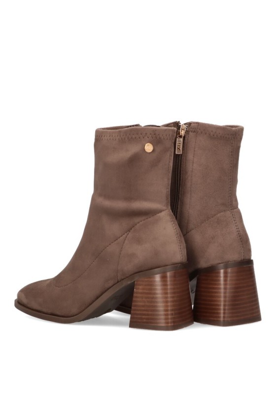 Botin de mujer XTI 141828 taupe sintetico tacón medio
