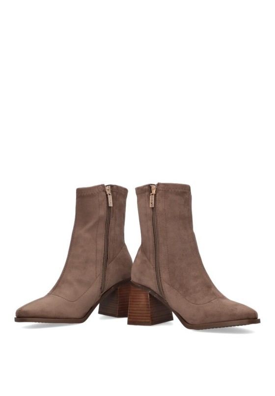 Botin de mujer XTI 141828 taupe sintetico tacón medio