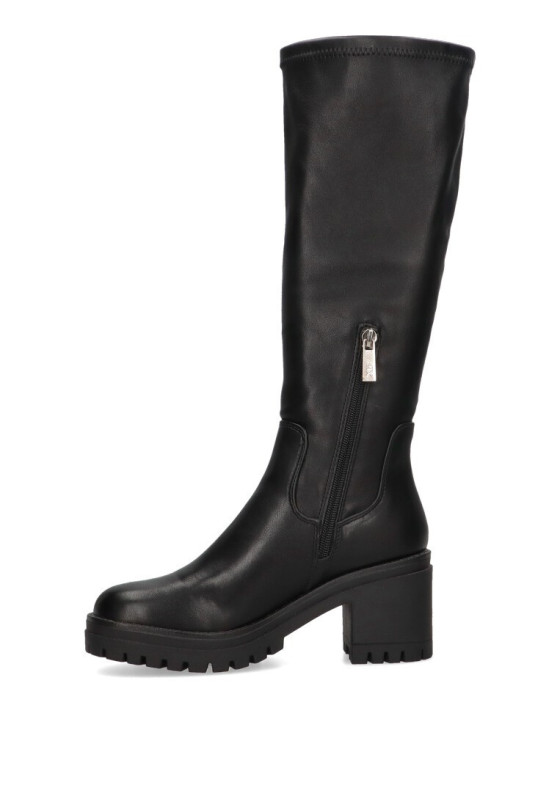 Bota de mujer XTI 140191 negro sintetico tacón medio