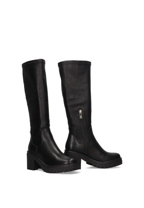Bota de mujer XTI 140191 negro sintetico tacón medio