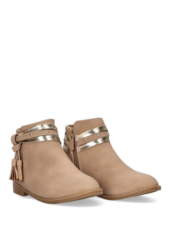Botin de niña LUNA KIDS c792 beige sintetico suela plana