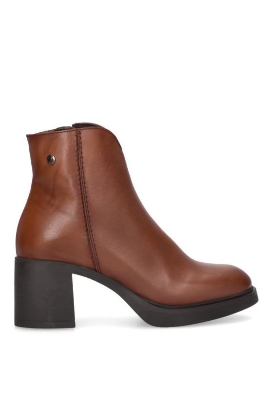 Botin de mujer Luna Collection 8700 cuero piel tacón medio
