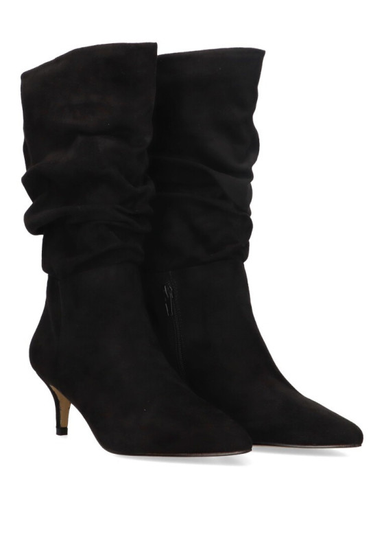 Bota de mujer LUNA TREND m3930 negro sintetico tacón medio