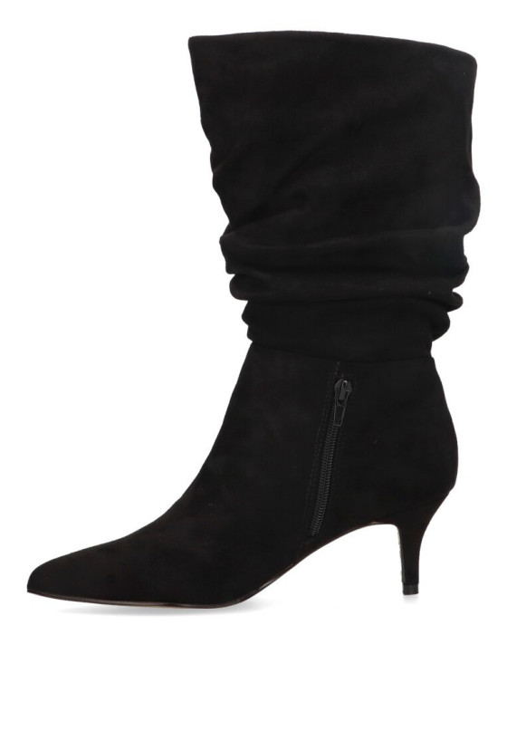 Bota de mujer LUNA TREND m3930 negro sintetico tacón medio