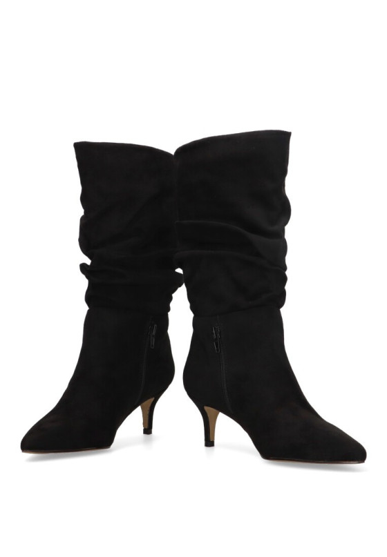 Bota de mujer LUNA TREND m3930 negro sintetico tacón medio