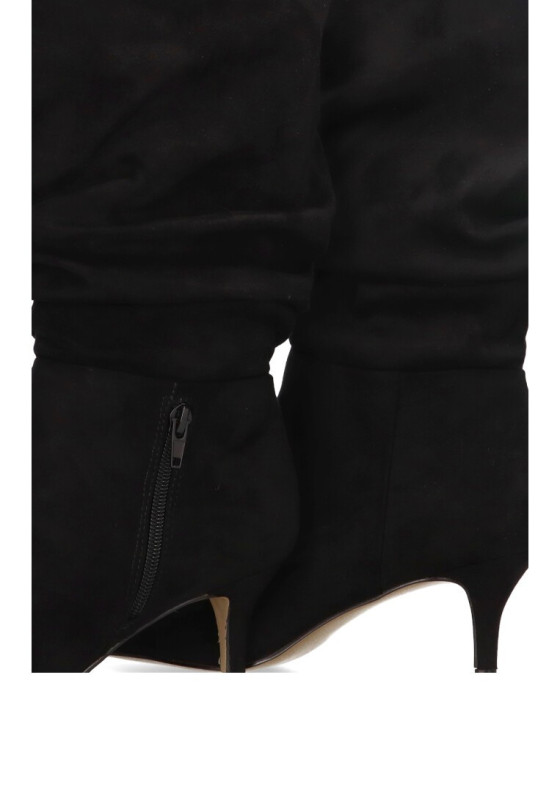 Bota de mujer LUNA TREND m3930 negro sintetico tacón medio