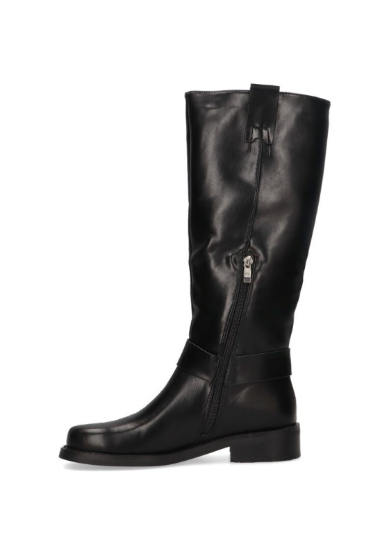 Bota de mujer GALLEVANI 52072 negro antelina suela plana