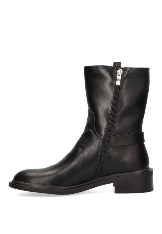 Botin de mujer BELLO ESTAR 52035 negro sintetico suela plana