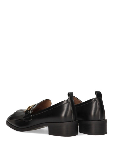 Nautico kiova mocasin de mujer LUNA TREND m3610 negro sintetico suela plana