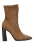 Botin de mujer SUPER MODE 9025 camel antelina tacón alto