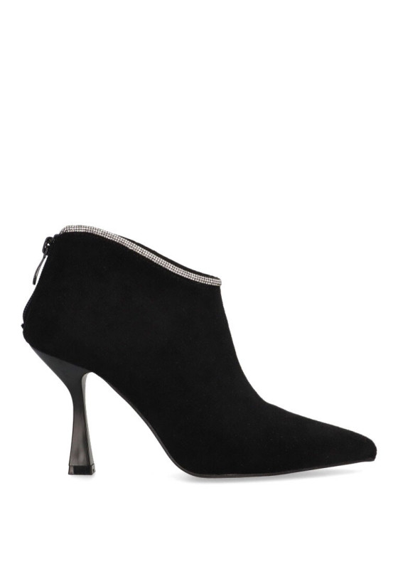 Botin de mujer LABOTTINE SOURIANTE bm08552 negro antelina tacón alto