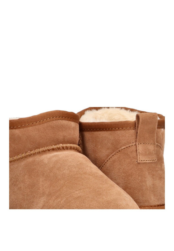 Botin de mujer Luna Collection 71-762 camel piel suela plana