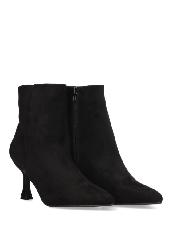 Botin de mujer BUONAROTTI a2430 negro antelina tacón alto