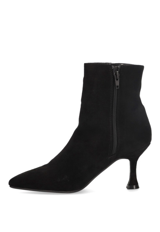 Botin de mujer BUONAROTTI a2430 negro antelina tacón alto