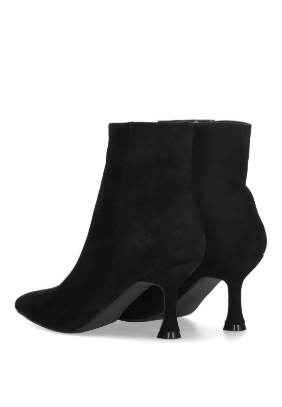 Botin de mujer BUONAROTTI a2430 negro antelina tacón alto