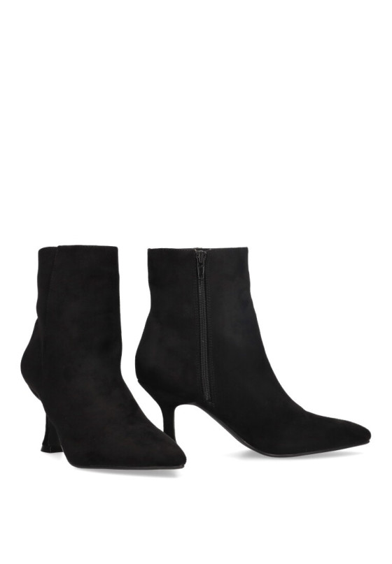 Botin de mujer BUONAROTTI a2430 negro antelina tacón alto