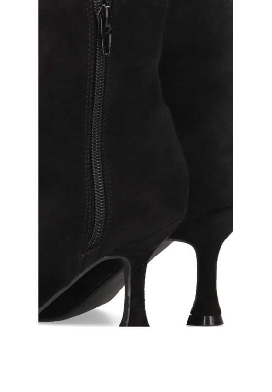 Botin de mujer BUONAROTTI a2430 negro antelina tacón alto