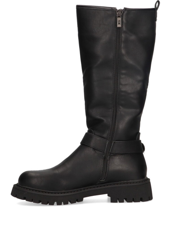 Bota de mujer XTI 142937 negro sintetico suela plana