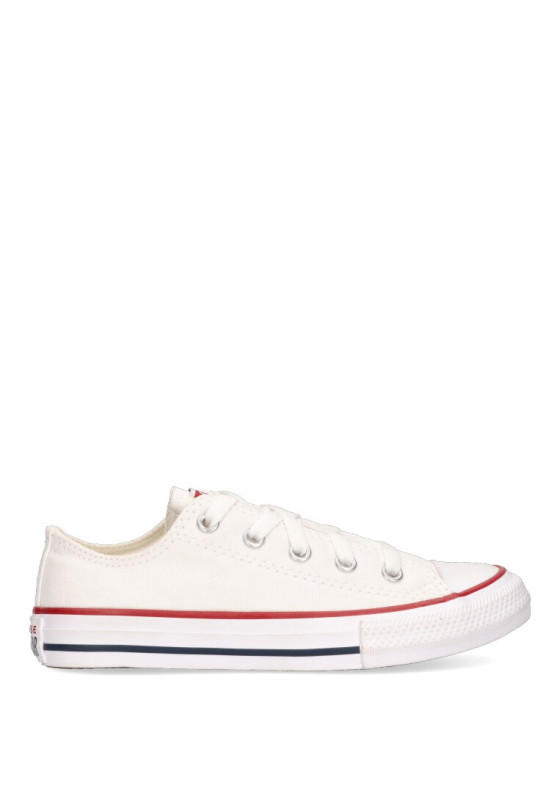Deportivo de niña CONVERSE 3j256c blanco textil  suela plana