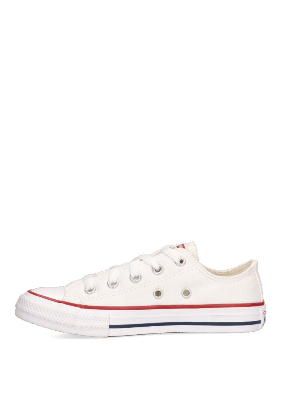 Deportivo de niña CONVERSE 3j256c blanco textil  suela plana