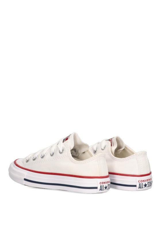 Deportivo de niña CONVERSE 3j256c blanco textil  suela plana