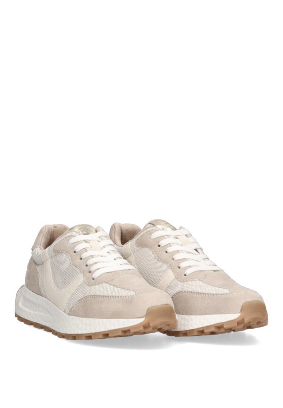 Deportivo de mujer ETIKA 50204 beige sintetico suela plana