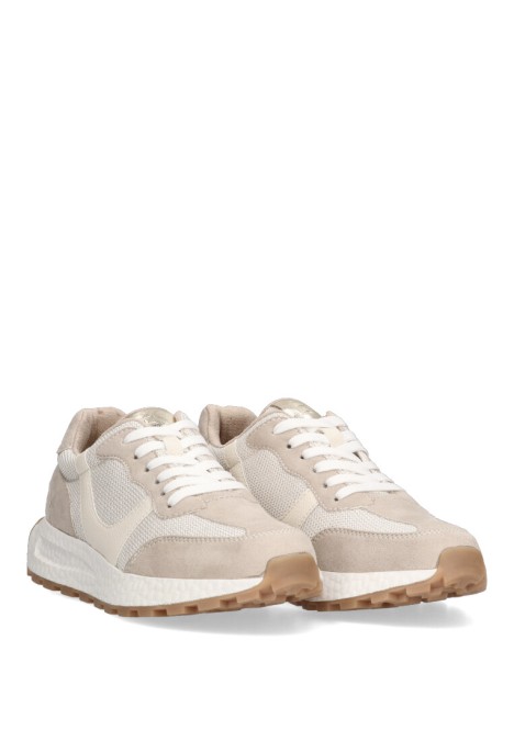 Deportivo de mujer ETIKA 50204 beige sintetico suela plana