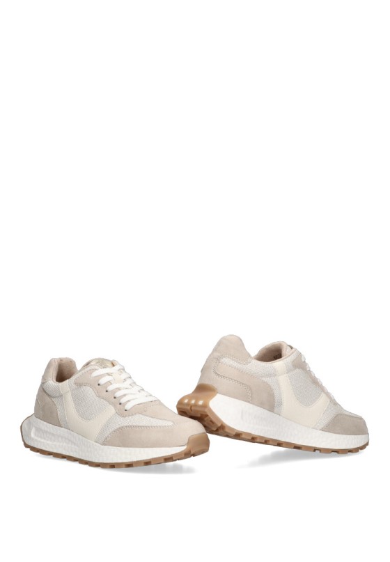 Deportivo de mujer ETIKA 50204 beige sintetico suela plana