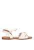 Sandalia de mujer ETIKA 10023 blanco sintetico suela plana