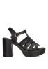 Sandalia de mujer ETIKA 30011 negro sintetico tacón alto