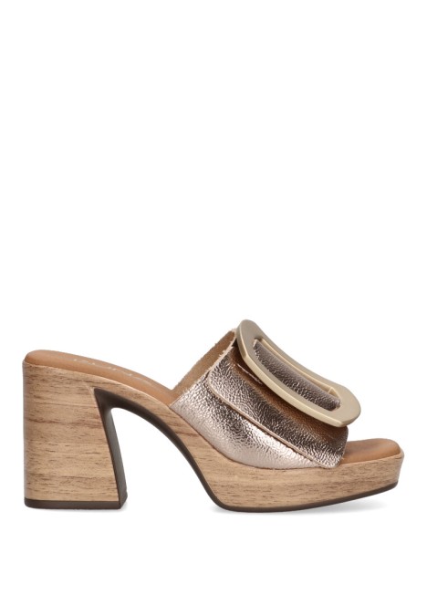 Sandalia de mujer LUNA SD 5394 oro piel tacón alto