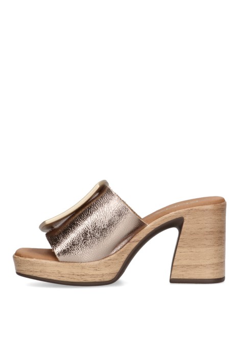 Sandalia de mujer LUNA SD 5394 oro piel tacón alto