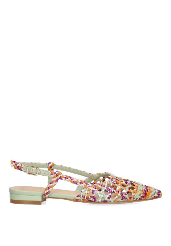 Bailarina  de mujer ETIKA 10122 multicolor sintetico suela plana