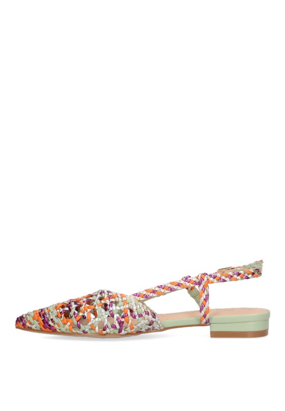 Bailarina  de mujer ETIKA 10122 multicolor sintetico suela plana