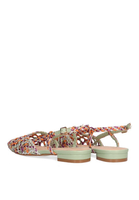 Bailarina  de mujer ETIKA 10122 multicolor sintetico suela plana