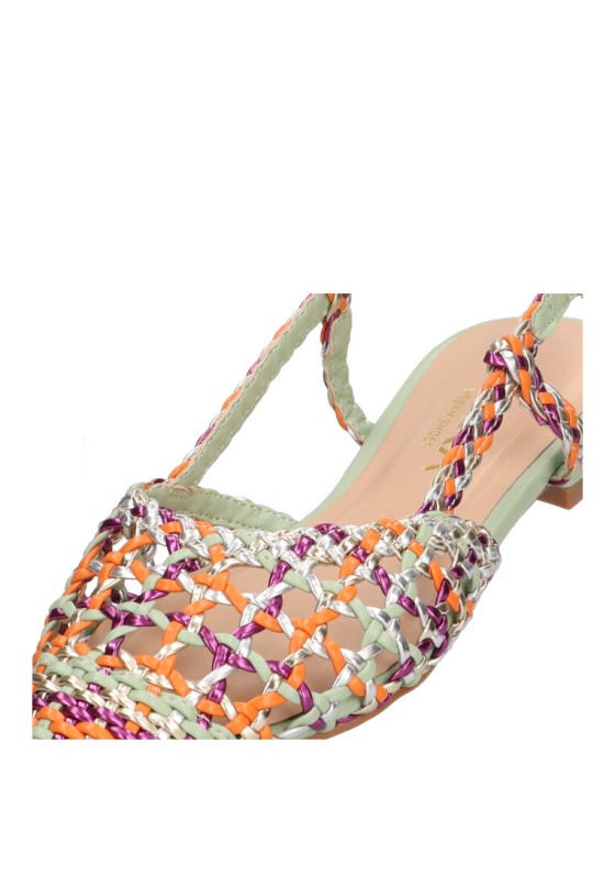 Bailarina  de mujer ETIKA 10122 multicolor sintetico suela plana