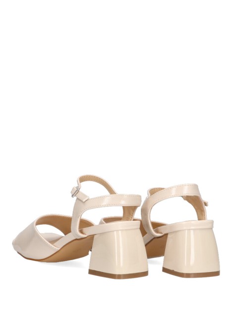 Sandalia de mujer ETIKA 90004 beige sintetico tacón medio