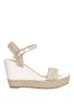 Sandalia de mujer ETIKA 20012 blanco sintetico cuña alta