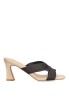Sandalia casual negra de mujer ETIKA 90015 tacón medio