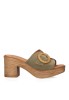 Sandalia de mujer Luna Collection 948 kakhi piel tacón alto