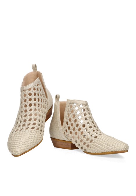 Botin mujer LUNA TREND m4001 plata
