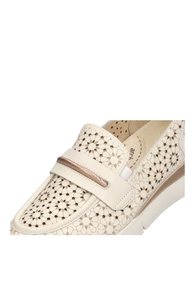 Nautico kiova mocasin de mujer PIKOLINOS w4r-6518c1 blanco piel suela plana