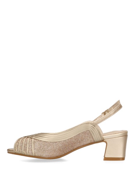 Sandalia de mujer PRESTIGIO c-505 taupe sintetico tacón medio