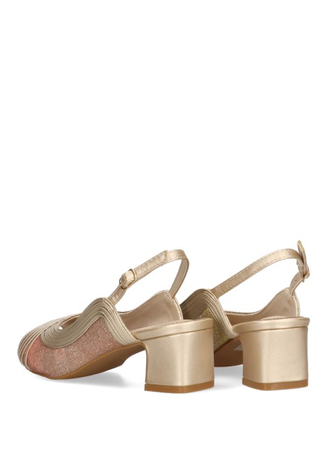 Sandalia de mujer PRESTIGIO c-505 taupe sintetico tacón medio