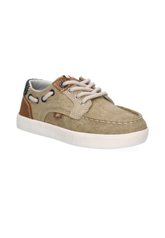 Nautico kiova mocasin de niño XTI KIDS 57952 taupe textil  suela plana