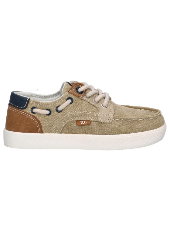 Nautico kiova mocasin de niño XTI KIDS 57952 taupe textil  suela plana