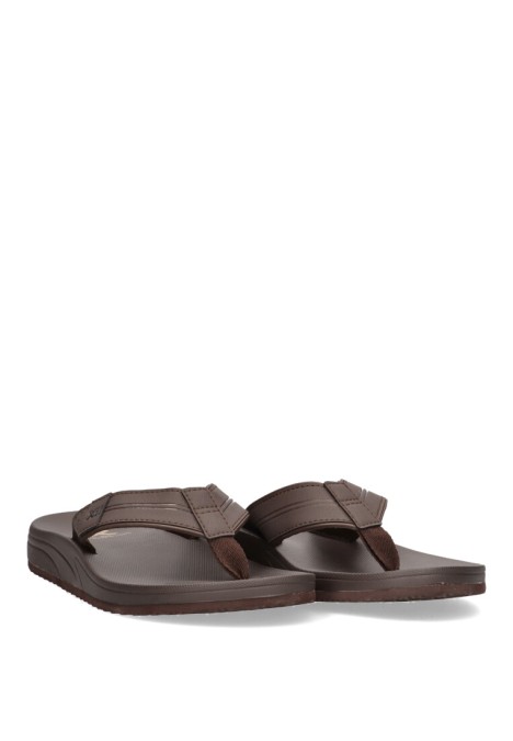 Sandalia de hombre XTI 142531 marron sintetico suela plana