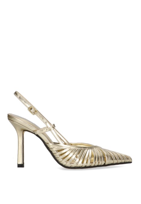 Salon de mujer LUNA TREND m4190 oro sintetico tacón alto