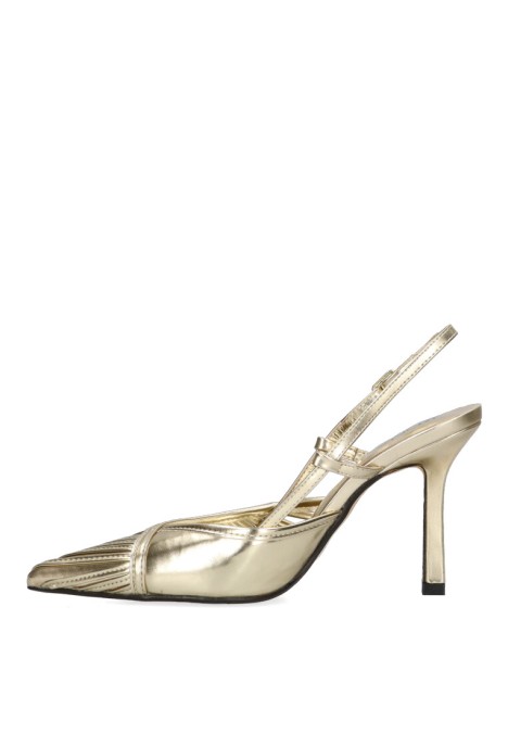 Salon de mujer LUNA TREND m4190 oro sintetico tacón alto