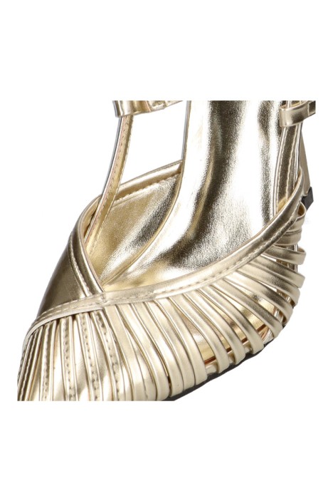 Salon de mujer LUNA TREND m4190 oro sintetico tacón alto